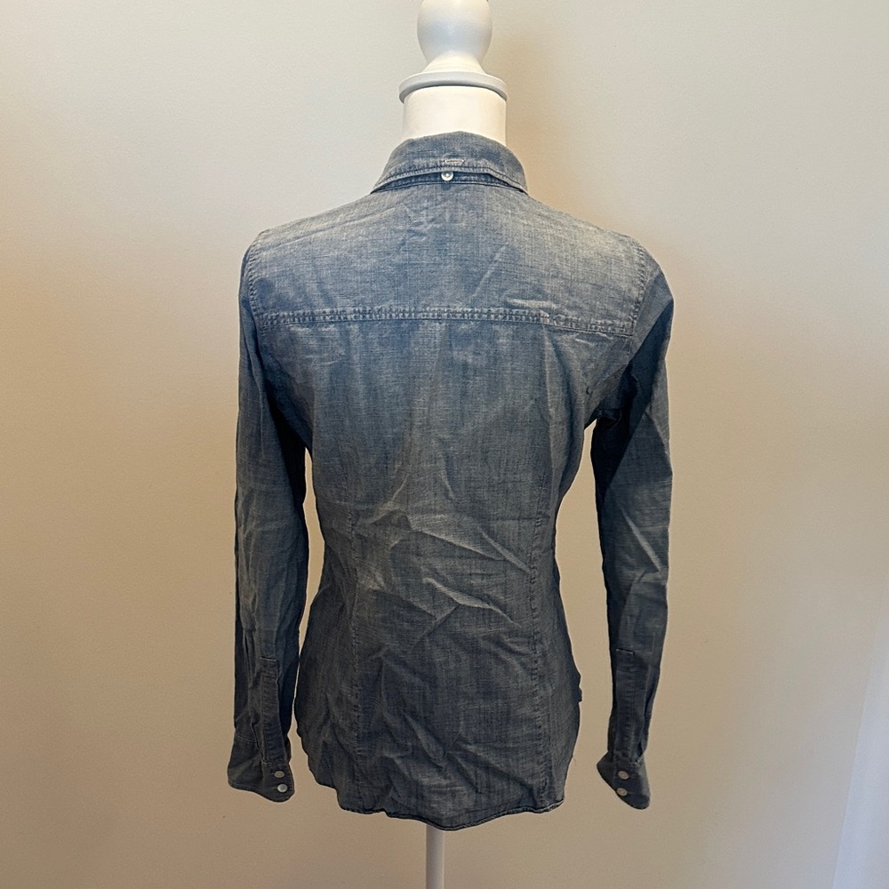 J. Crew Casual Blue Button Down Shirt - Picture 10 of 12